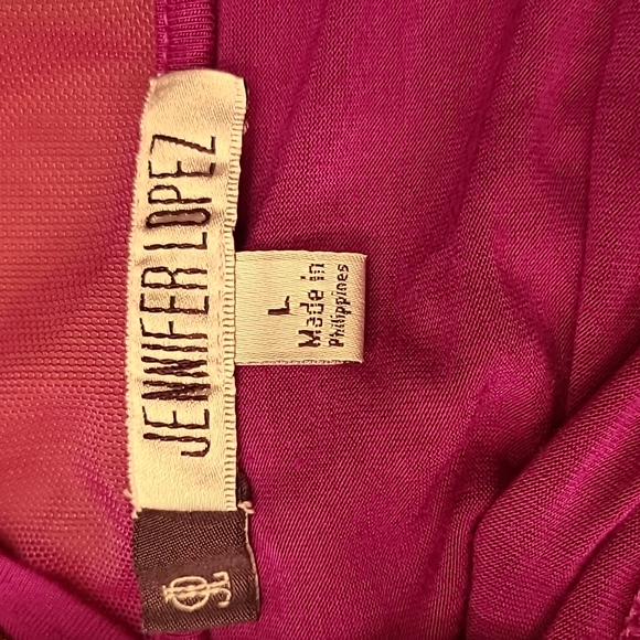Jennifer Lopez Women's Pink Tank Top, Purple/Pink Mesh on bottom & top back - Picture 6 of 6